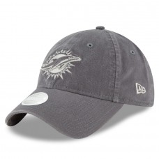 Women's Miami Dolphins New Era Graphite Preferred Pick 9TWENTY Adjustable Hat 2807467
